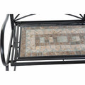 Bench DKD Home Decor Black Multicolour Mosaic 111 x 54 x 88 cm (111 x 54 x 88 cm)