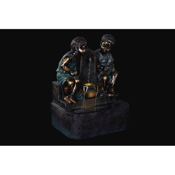 Garden fountain DKD Home Decor Bronze Resin Boys (47 cm)