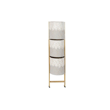 Cache-pot DKD Home Decor Gris Doré Métal Blanc Bicolore Fer (45 x 33 x 92,8 cm)