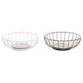 Coupe à fruits DKD Home Decor Multicouleur Métal Bois MDF 28 x 28 x 11 cm (2 Unités)