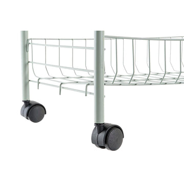 Serving trolley DKD Home Decor Green Metal polypropylene 40 x 26 x 62 cm