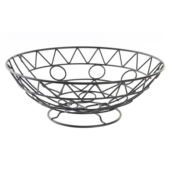 Fruit Bowl DKD Home Decor Black Metal 28 x 28 x 10 cm