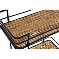 Serving trolley DKD Home Decor Black Natural Metal 68 x 37,5 x 70,5 cm