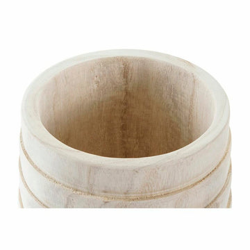 Cache-pot DKD Home Decor Marron Naturel Carré Boho 17 x 17 x 16 cm