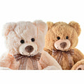 Ours en peluche DKD Home Decor Lien 35 x 30 x 41 cm Beige Marron Enfant Ours (2 Unités)