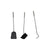 Fireplace Utensils DKD Home Decor Black Stainless steel (23 x 16 x 61 cm)