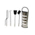 Fireplace Utensils DKD Home Decor Silver Steel 23 x 15 x 66 cm (4 Pieces)