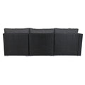 Garden sofa DKD Home Decor 300 x 150 x 65,5 cm 71 x 81 x 67 cm Steel Tempered Glass