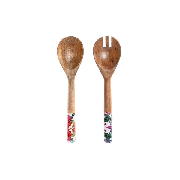 Set of Kitchen Utensils DKD Home Decor 6 x 2 x 32 cm 7 x 2 x 28 cm Mango wood