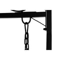 Bench DKD Home Decor Black Metal (146 x 86 x 212 cm)