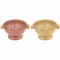 Pasta Drainer DKD Home Decor 30 x 24,5 x 14 cm Terracotta Stainless steel Yellow (2 Units)