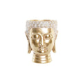 Planter DKD Home Decor 17,5 x 17,5 x 21 cm Golden Buddha Resin