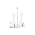 Ensemble salière et poivrier DKD Home Decor 200 ml 19,5 x 10 x 23,5 cm Métal Transparent 2 Unités Verre Borosilicaté