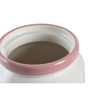 Tin DKD Home Decor 15,5 x 15,5 x 21 cm Pink White Dolomite