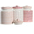 Boîte DKD Home Decor 12 x 12 x 16 cm Rose Blanc Dolomite (3 Unités)