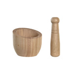 Mortar DKD Home Decor 12 x 12 x 14,5 cm Bamboo