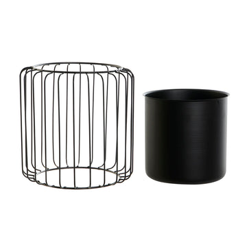 Cache-pot DKD Home Decor Noir Métal 26 x 26 x 26 cm