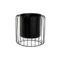 Blumentopf DKD Home Decor Schwarz Metall 26 x 26 x 26 cm