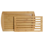 Cutting board DKD Home Decor Natural Bamboo 36 x 21 x 2 cm