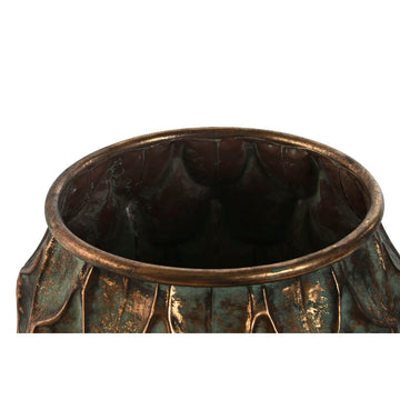 Planter Home ESPRIT Golden Metal Vintage 28 x 28 x 28 cm