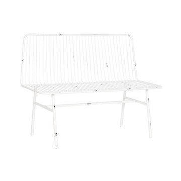 Ensemble Table avec 3 Sièges Home ESPRIT Blanc Métal 115 x 53 x 83 cm