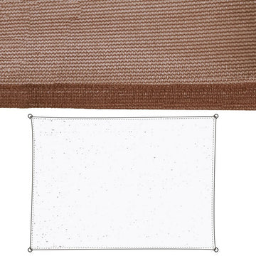 Voiles d'ombrage Chocolat Polyéthylène 350 x 1 x 500 cm