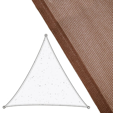 Shade Sails Chocolate Polyethylene 500 x 1 x 500 cm