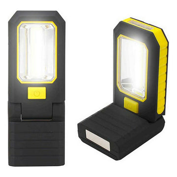 Lampe Torche LED EDM Cob XL Accroche Aimant Jaune ABS 200 Lm