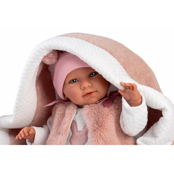 Baby Doll Llorens Mimi Pink 40 cm Carrycot