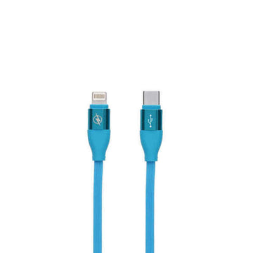 Podatkovni kabel za polnjenje z USB Contact LIGHTING Vrste C Modra (1,5 m)