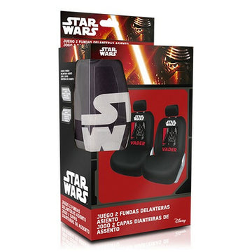 Sitzbezug-Set Star Wars Darth Vader Universal Vorderseite Schwarz 2 Stück