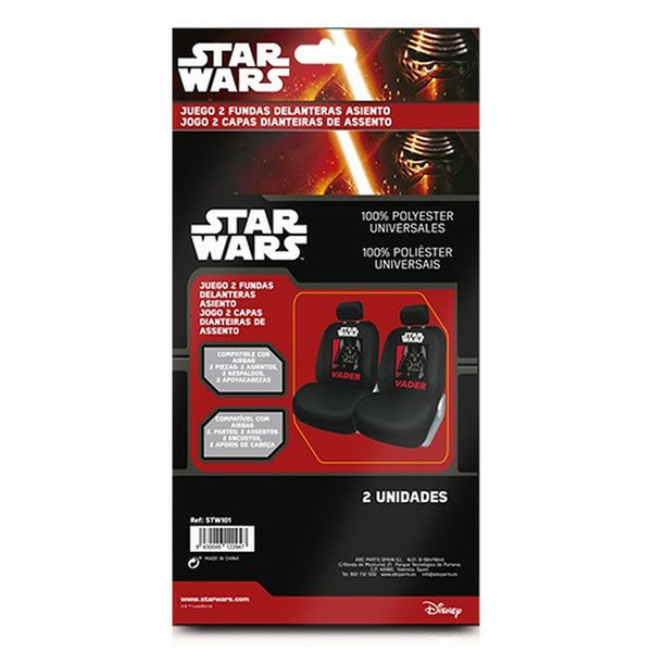 Ensemble de housses pour sièges Star Wars Darth Vader Universel Frontal Noir 2 Unités