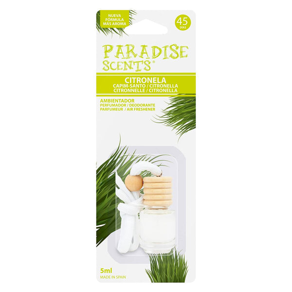 Désodorisant Pour Voiture Paradise Scents PER80180 Cordon pour accrocher Citronnelle 5 ml