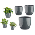 Set of pots Anthracite Clay