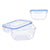 Lunch box Transparent polypropylene (1500 ml)