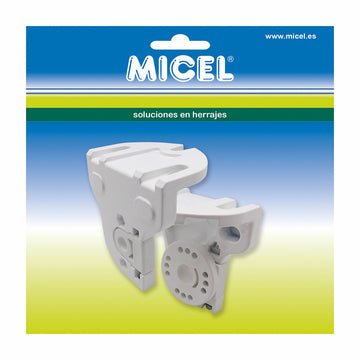 Halterung für Sonnensegel Micel TLD03 Weiß 11,3 x 8,5 x 11 cm Achse 2 Stücke