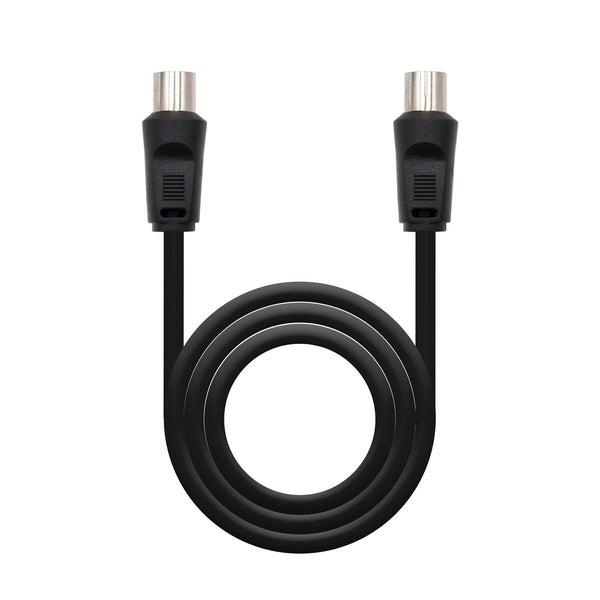 Coaxial TV Antenna Cable NANOCABLE 10.26.0202 Black 1,8 m