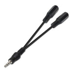 Audio Jack (3.5 mm) Splitter Cable NANOCABLE 15 cm Black 15 cm