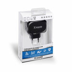 Stenski Polnilec TooQ AATCAT0149 USB x 2 17W Črna