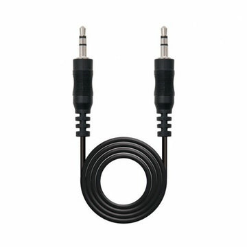 Câble Audio Jack (3,5 mm) NANOCABLE Noir 20 cm
