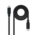Kabel USB C NANOCABLE 10.01.4101-L150 1,5 m Črna