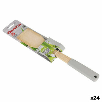 Palette de cuisine Quttin Soft Droite Bambou 30 x 6 cm (24 Unités) (30 cm)