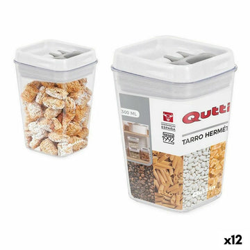 Bocal Quttin Hermétique 2,3 L 12,8 x 23 cm (12 Unités) (2300 ml)