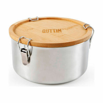 Lunchbox Quttin Edelstahl Bambus 17 x 9 cm (6 Stück)