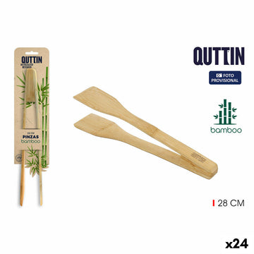 Kitchen Spatula Quttin Bamboo (24 Units)