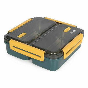 Hermetic Lunch Box ThermoSport Double Steel Plastic 19,8 x 19,8 x 6,3 cm (6 Units)