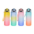 Bottle with Lid and Straw Bewinner Multicolour 800 ml