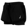 Damen-Sportshorts Joluvi Meta Duo Schwarz