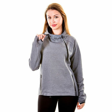 Damen Sweater ohne Kapuze Joluvi Kross Dunkelgrau