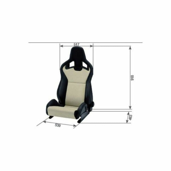 Seat Recaro RC414002575 Black Co-pilot